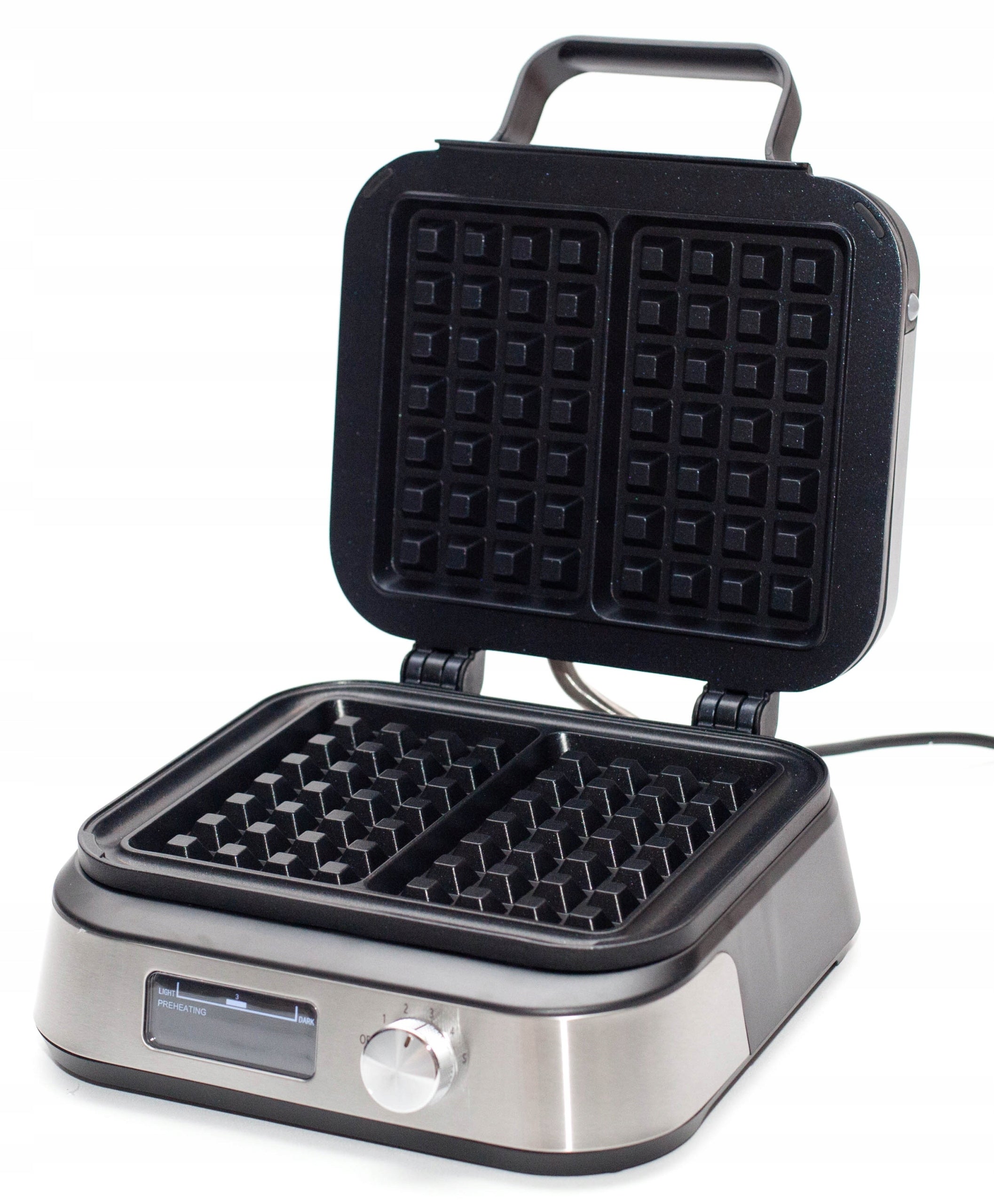 XXL WAFFLE MAKER WITH LCD DISPLAY | CRISPY WAFFLES, TEMPERATURE CONTROL Power rating 1800 W