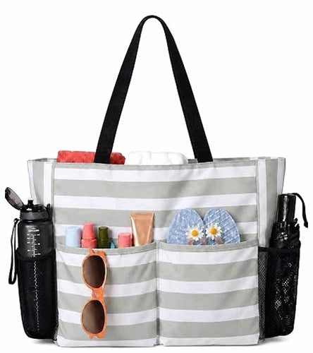 XXL WOMEN'S WATERPROOF BEACH BAG WITH BEACH ZIPPER FOR HOME GIFT