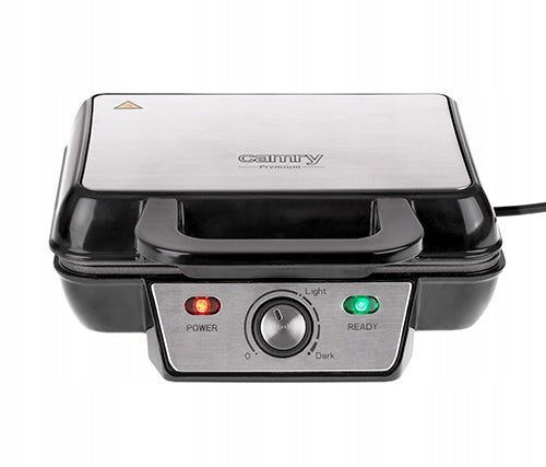 XXL Waffle Iron 2 Large Waffles Strong 1600W Smooth Power Adjustment NON-STICK Model 650772586