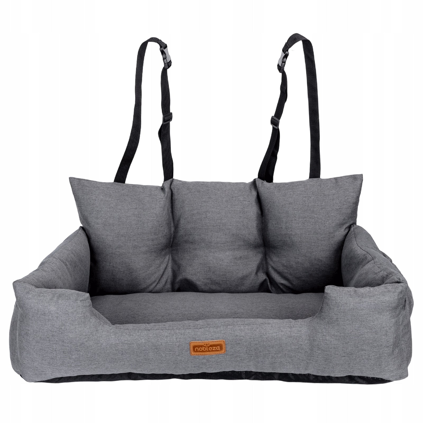 XXL dog car seat for rear seat for 2 dogs 92x50 cm