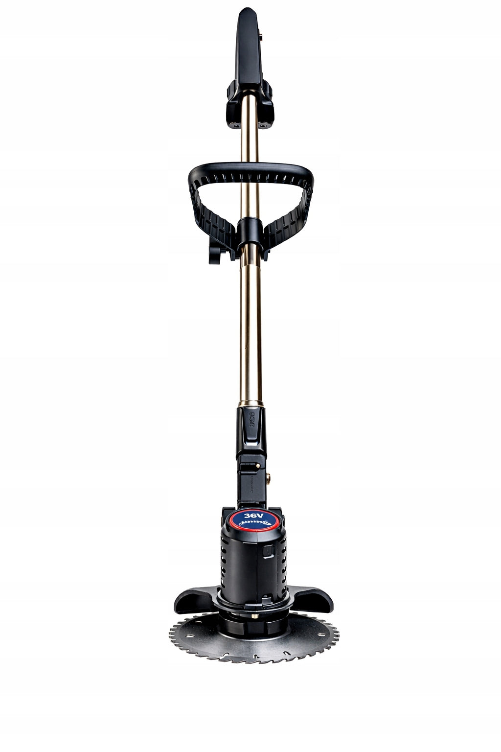XXXL CORDLESS TRIMMER GARDEN SCYTHE BRUSH CUTTER ON WHEELS 36V 2xAKU Engine power 500 W