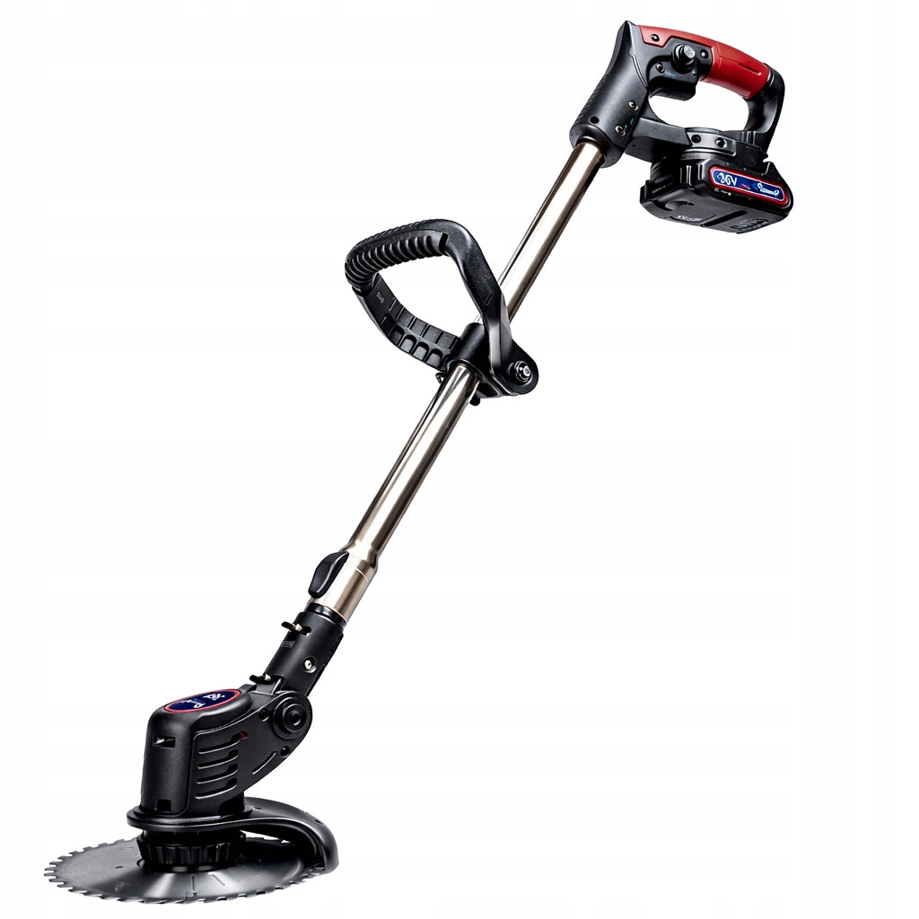 XXXL CORDLESS TRIMMER GARDEN SCYTHE BRUSH CUTTER ON WHEELS 36V 2xAKU Kind edge trimmer