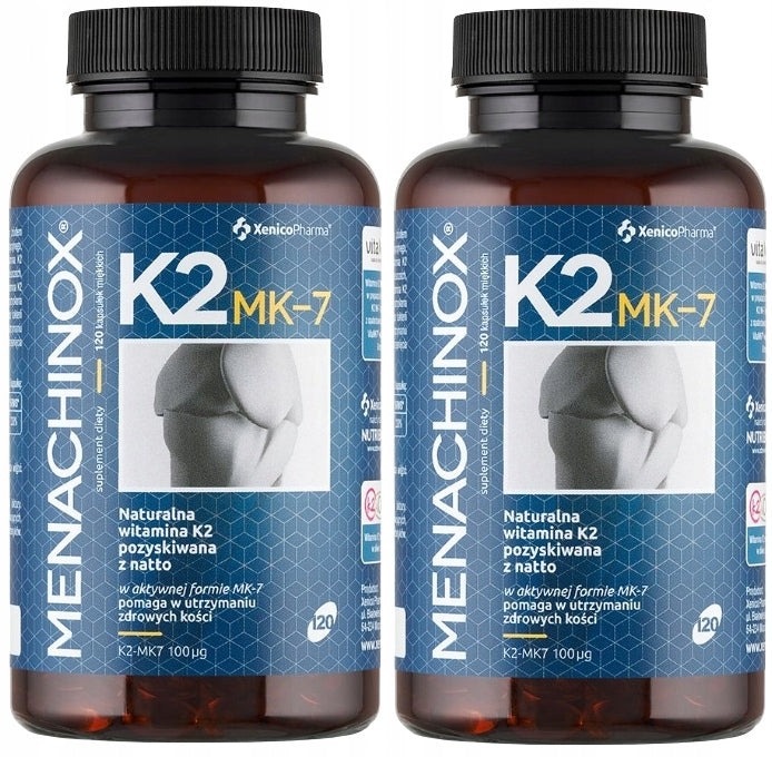 Xenico Menachinox K2 2 pieces 120 capsules Natural support Bone and Heart