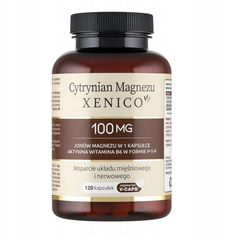 Xenico Pharma MAGNESIUM CITRATE For MuscleNervous System Resistance 120 Pieces