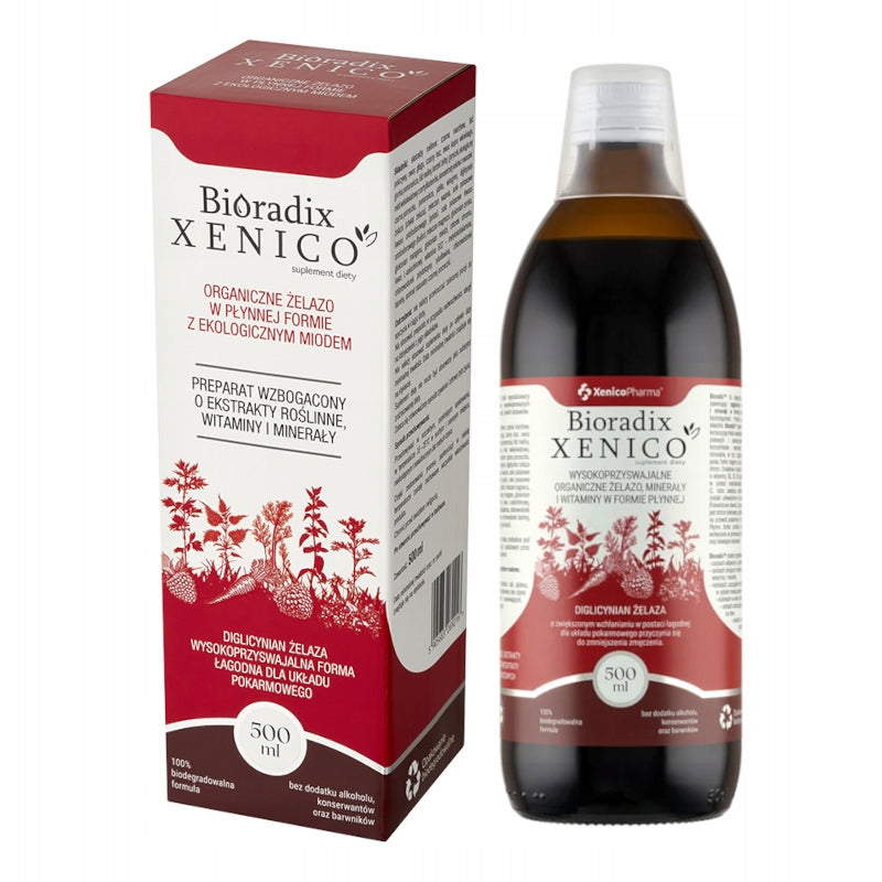 Xenico Pharma iron with BIO honey helps in the production of blood cells 500 ml