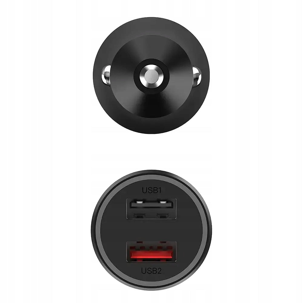 Xiaomi 37W Dual-Port Car Charger black Packaging status original