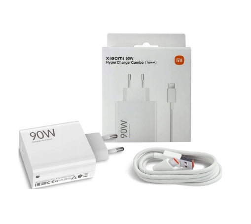 Xiaomi 90 W HyperCharge Combo USB-A Charger, White, PD 6,1 A