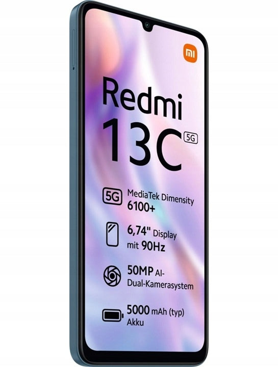Xiaomi Redmi 13C 5G | Twilight Blue | 4/128GB | 6.74" | IP52 | 5000mAh | PL Manufacturer code 55481