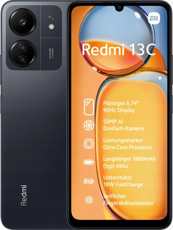 Xiaomi Redmi 13C 8 GB / 256 GB 4G (LTE) black RAM 8 GB