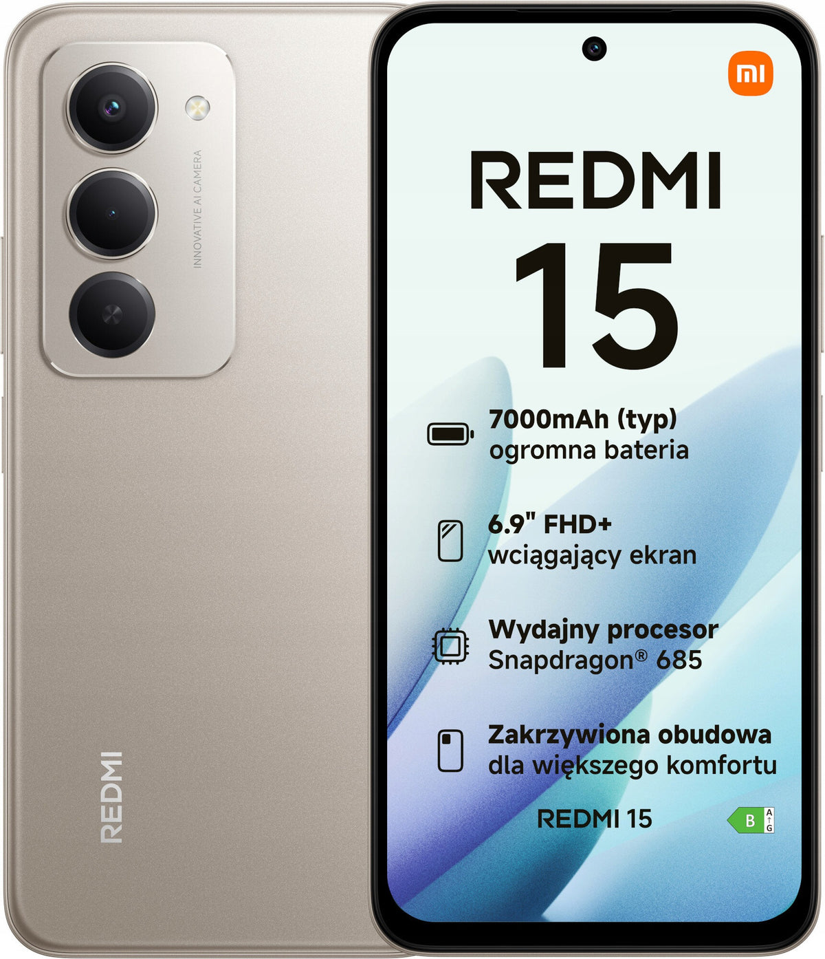 Xiaomi Redmi 15 6GB/128GB LTE NFC DUAL 6,9' 144Hz 7000mAh 50Mpix