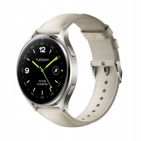 Xiaomi Watch 2 Titan Gray Case With White Leather Strap