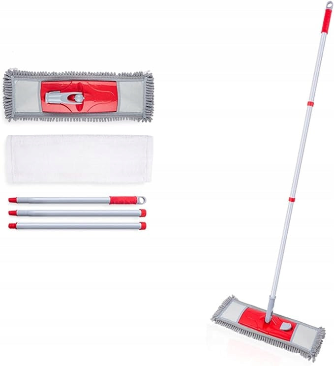 Xifando Flat Microfiber Mop with 2 Washable Mop Pads