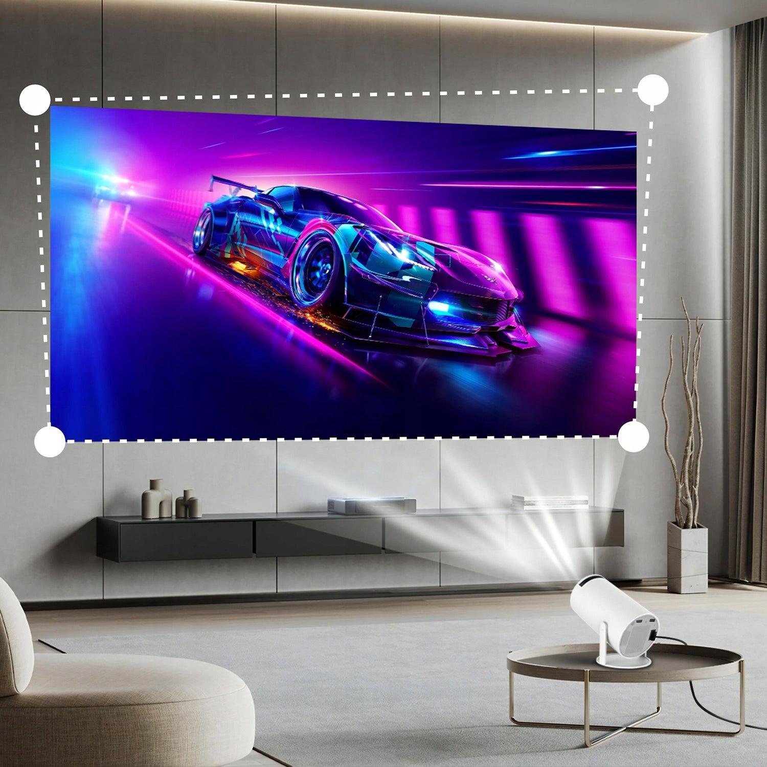 Y4 PRO YOTON PORTABLE LED PROJECTOR 1280x720 130 INCH Wi-Fi WHITE SPEAKER Manufacturer code 468583773