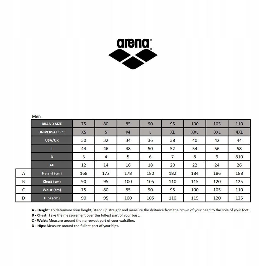 Y6114 ARENA Swimwear Essentials MEN'S 90 D6 UK36 Size M/L