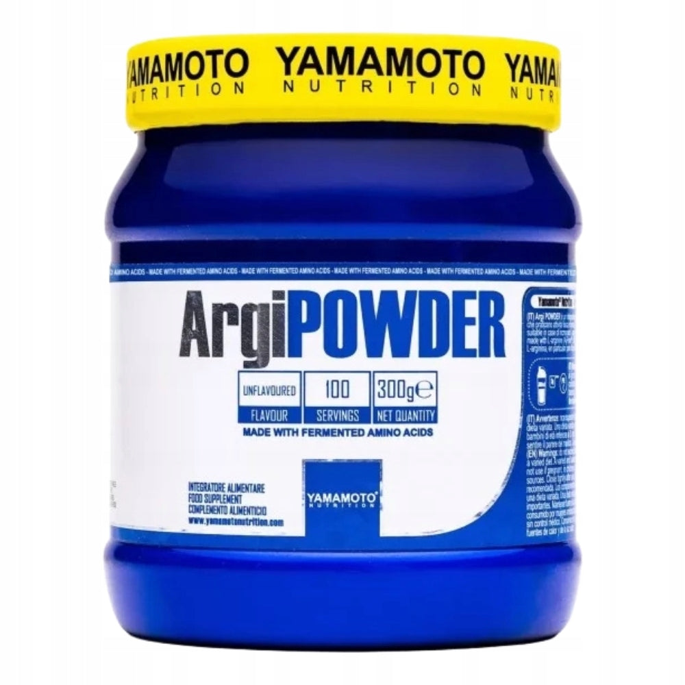 YAMAMOTO ARGI POWDER 300 G – PURE L-ARGININE POWDER FOR ATHLETES EAN (GTIN) 8057639550910