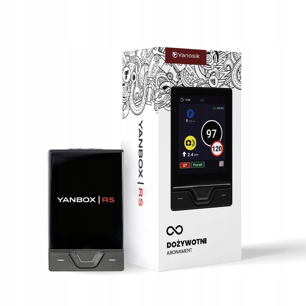 YANBOX Yanosik RS with lifetime subscription