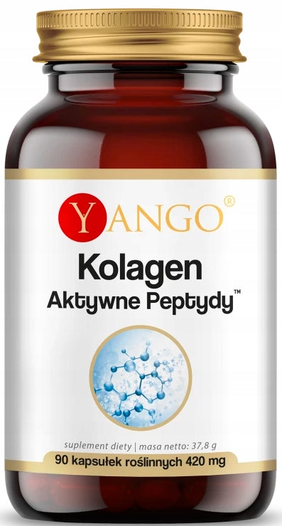 YANGO COLLAGEN type I and III ACTIVE Bioavailable PEPTIDES + VITAMIN C 420mg 90caps