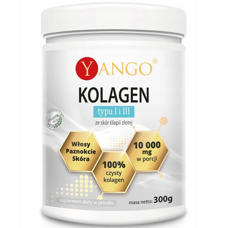 YANGO Collagen Type I and III 300g NAIL HAIR STRENGTHENING HEALTHY JOINTS