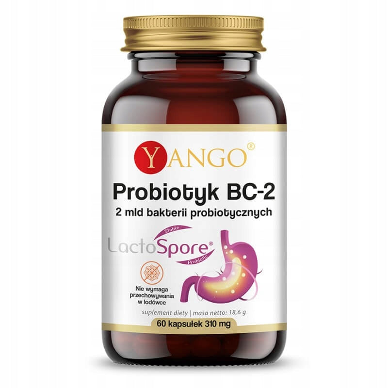 YANGO Probiotic BC-2 Lactospore 60 vegan capsules