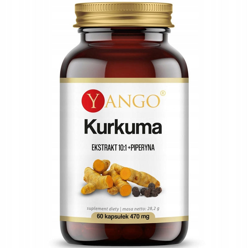 YANGO Turmeric 60vegcaps NERVOUS AND RESPIRATORY SYSTEM CHOLESTEROL IMMUNITY