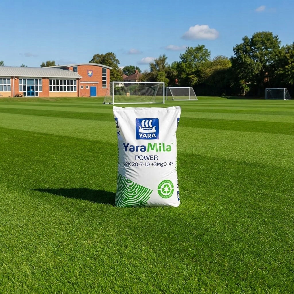 YARA MILA POWER 25 KG COMPOUND FERTILIZER FOR GRASS LAWNS Manufacturer code YARA MILA POWER 25 KG NAWÓZ DO TRAWNIKA TRAWY
