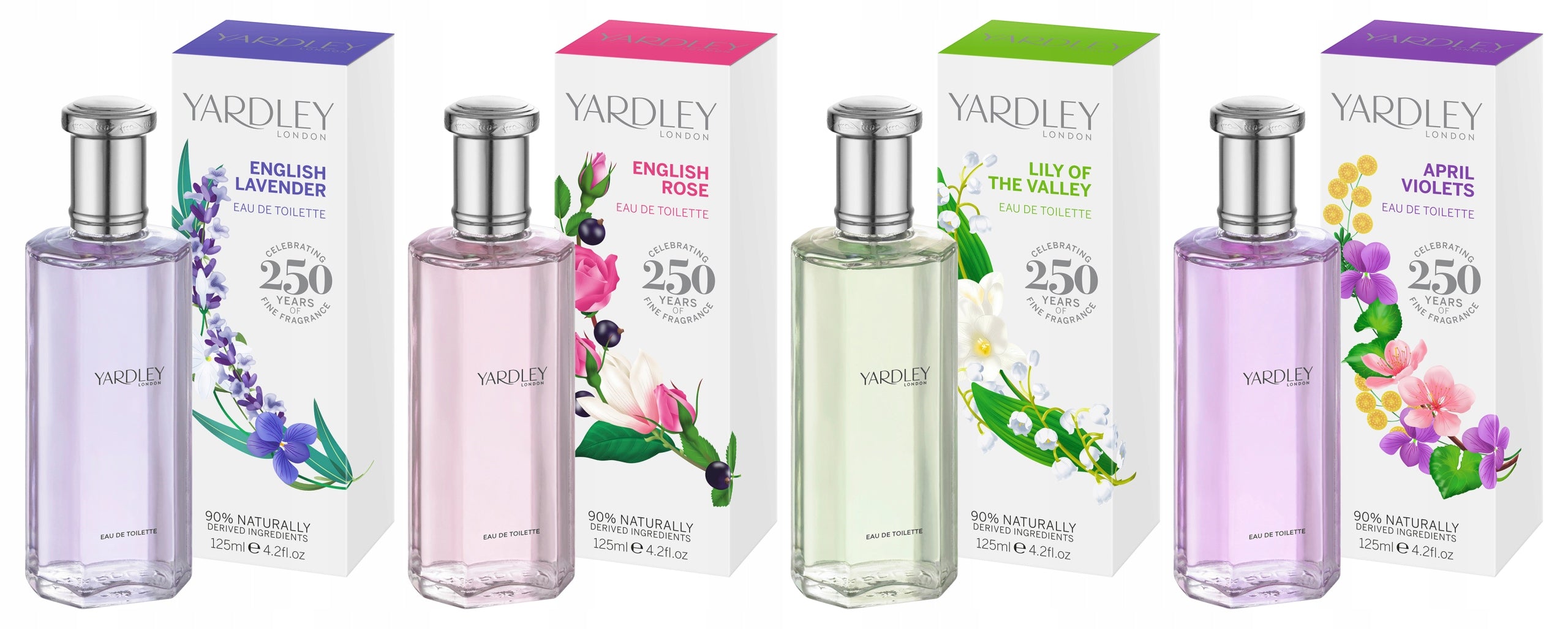 YARDLEY Women's Perfume LILY OF THE VALLEY EDT125 ML Packaging status original