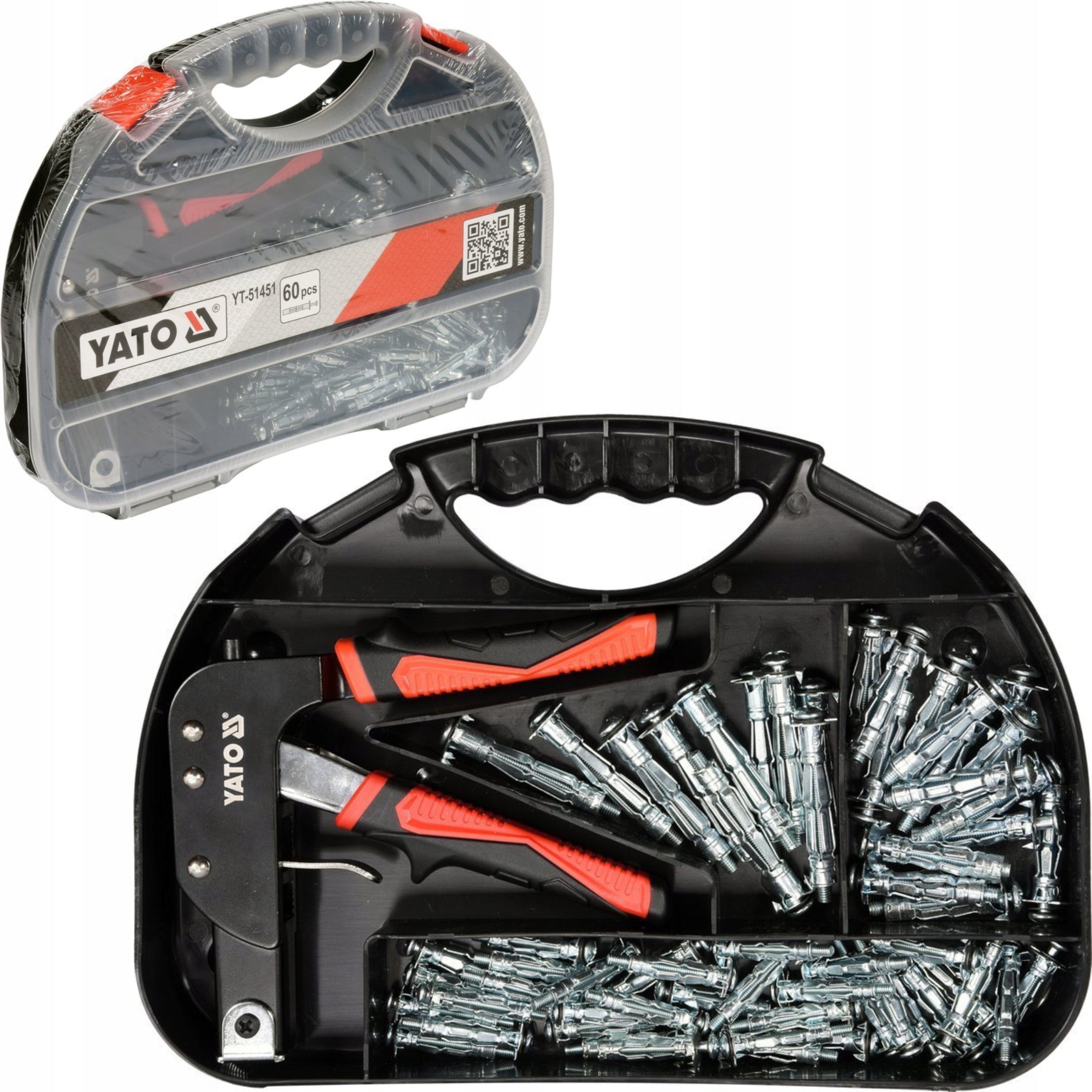 YARO CRIMPER PLIERS FOR MOLLY DOWELS + 60 DOWELS YATO YT-51451