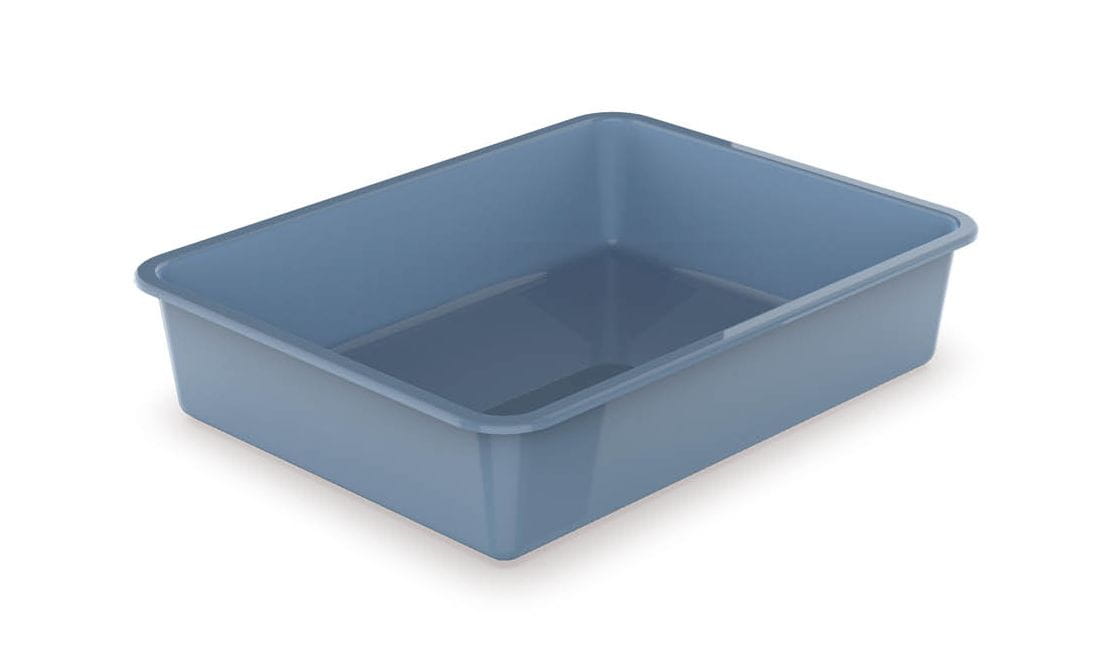 YARRO STRAIGHT LITTER BOX FOR CAT RABBIT GREY 43x33x9cm