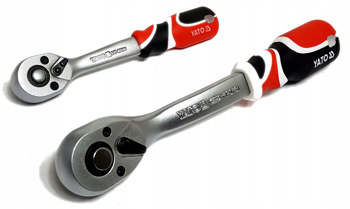 YATO - 2 PIECES - 1/4'' AND 3/8'' BENT RATCHETS - QUICK CONNECT Manufacturer code YT-A00102