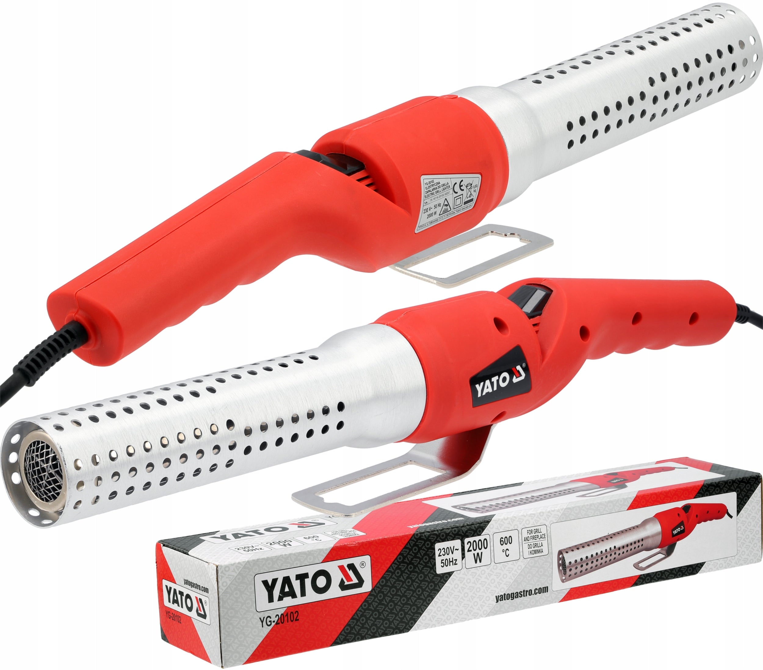 YATO 2000W 600°C ELECTRIC IGNITER FOR QUICK GRILL LIGHTING