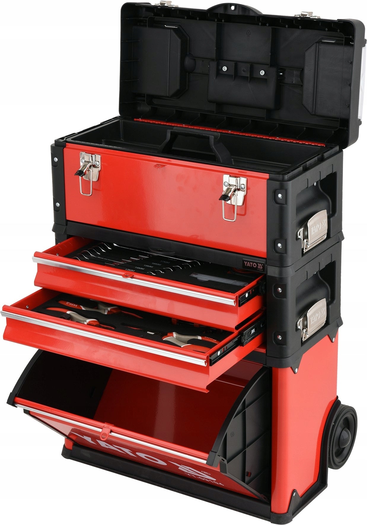 YATO 3 PIECE TOOL TROLLEY WITH TOOLS Brand Yato