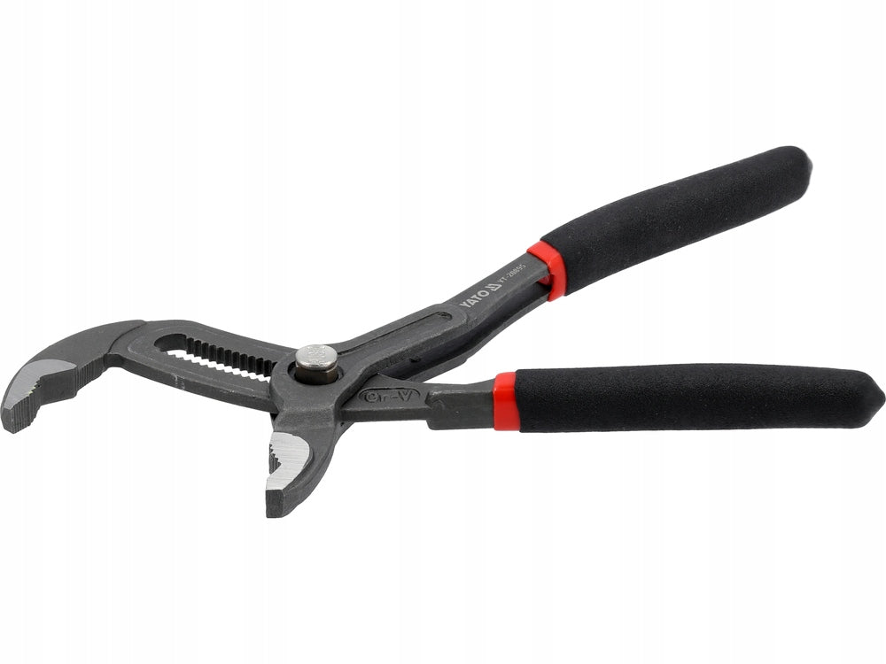YATO ADJUSTABLE PLIERS FOR MAXI PIPES WITH BUTTON 175MM 42MM FORGED CrV STEEL Length 175 mm
