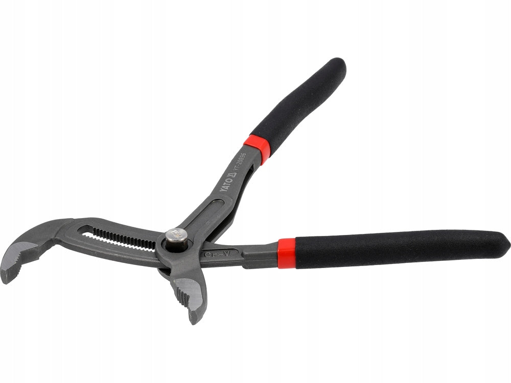 YATO ADJUSTABLE PLIERS FOR MAXI PIPES WITH BUTTON 250MM 65MM FORGED CrV STEEL Length 250 mm