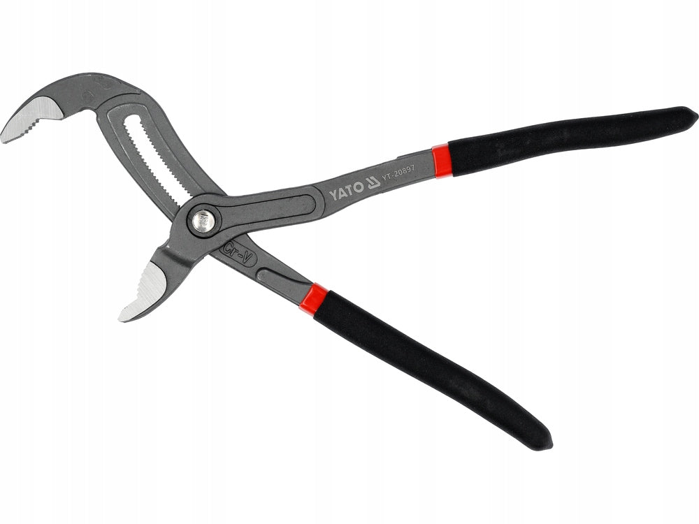 YATO ADJUSTABLE PLIERS FOR MAXI PIPES WITH BUTTON 300MM 75MM FORGED CrV STEEL Brand Yato