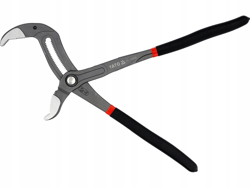 YATO ADJUSTABLE PLIERS FOR MAXI PIPES WITH BUTTON 400MM 100MM FORGED CrV STEEL Kind adjustable pliers