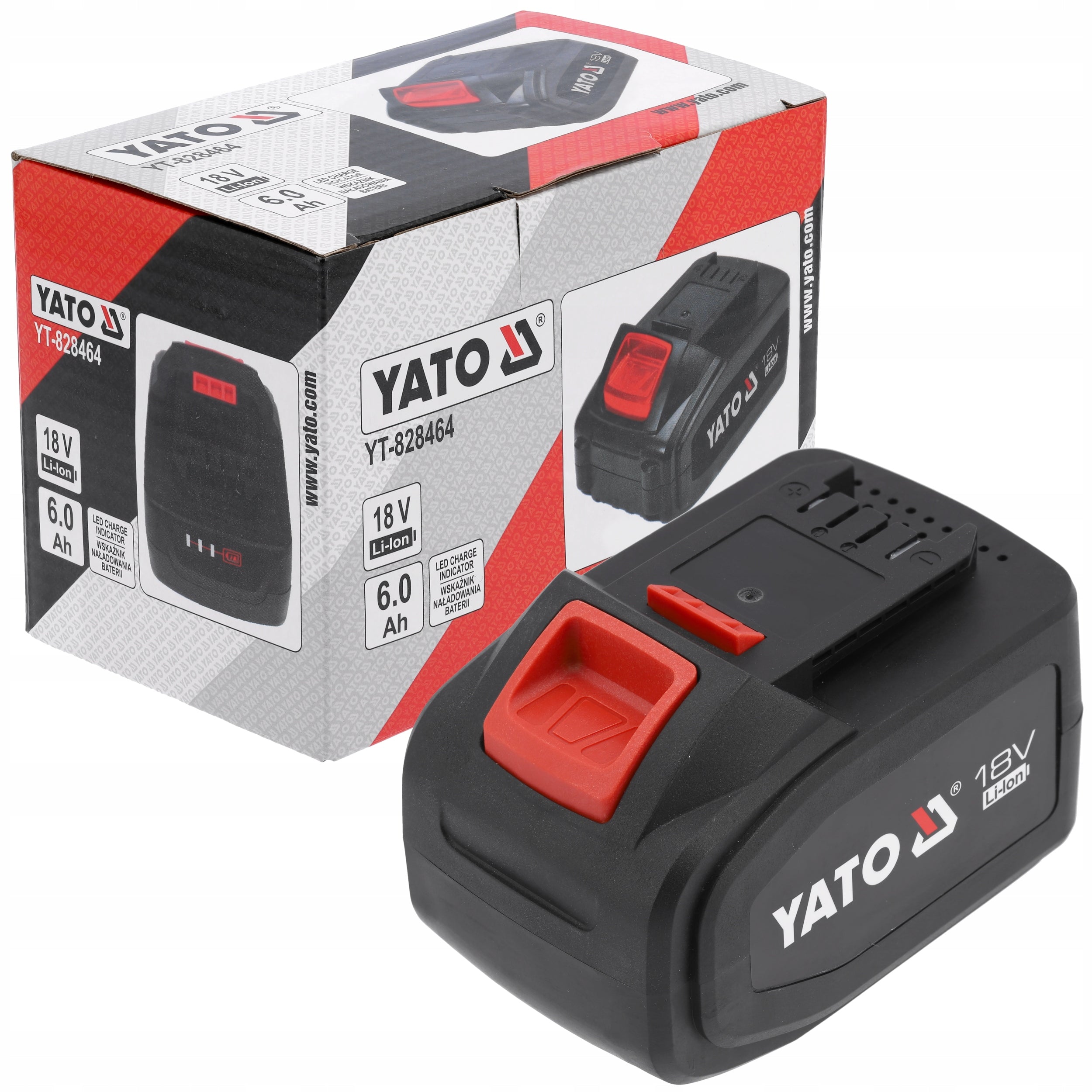 YATO BATTERY 18V LI-ION 6,0AH BATTERY FOR POWER TOOLS SYSTEM 18V