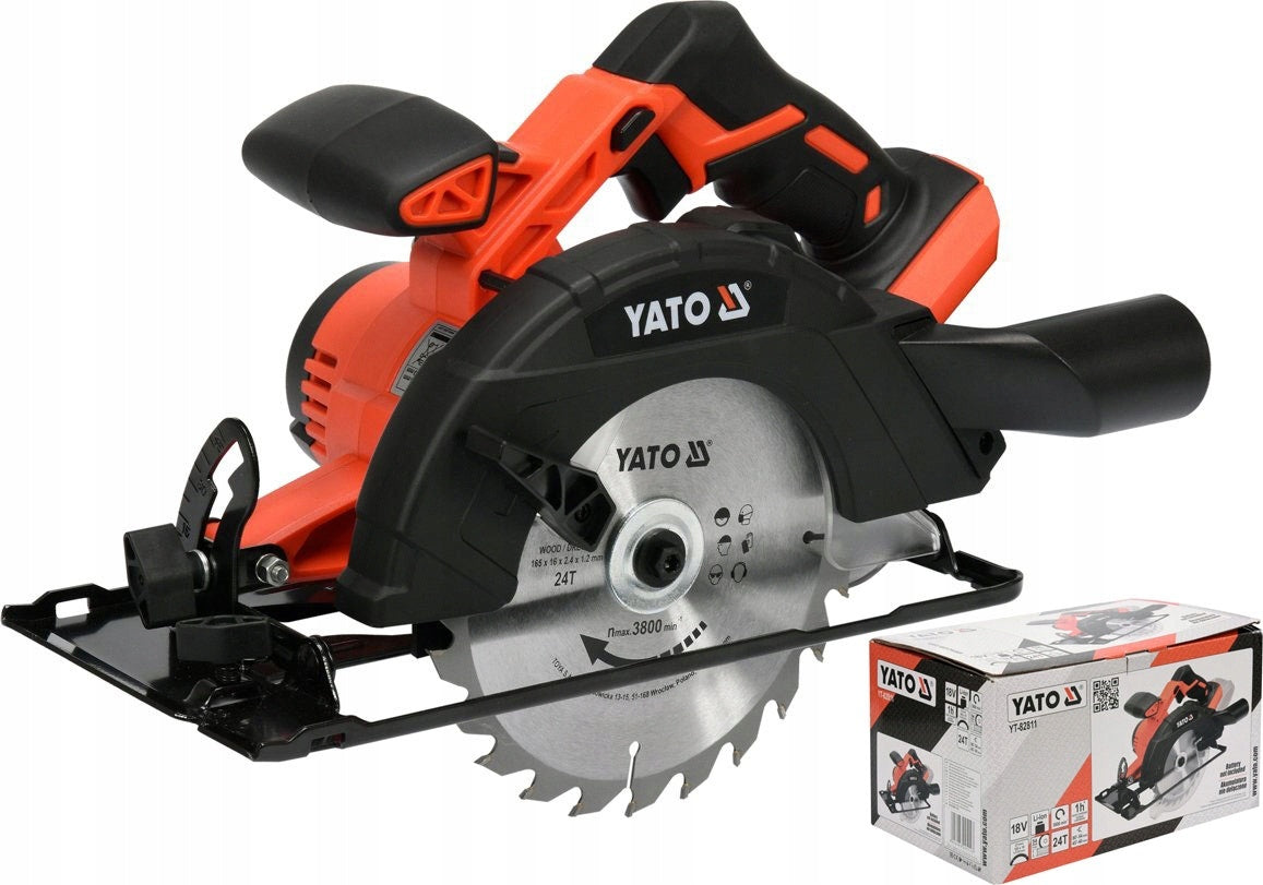 YATO CIRCULAR SAW 165MM CORDLESS SAW 18V BODY WITHOUT BATTERY Power supply rechargeable battery