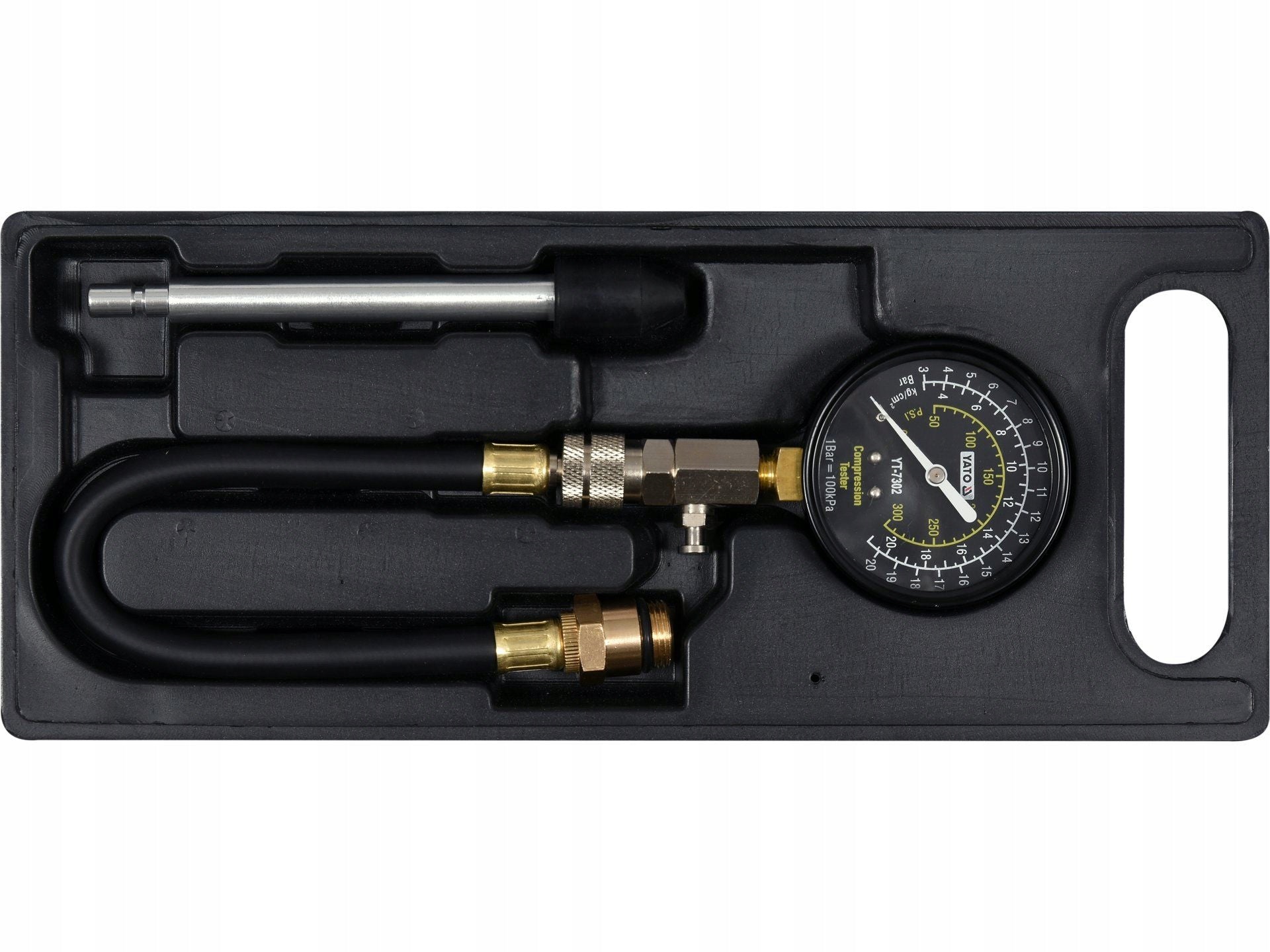 YATO COMPRESSION PRESSURE METER. ADAPTER SET