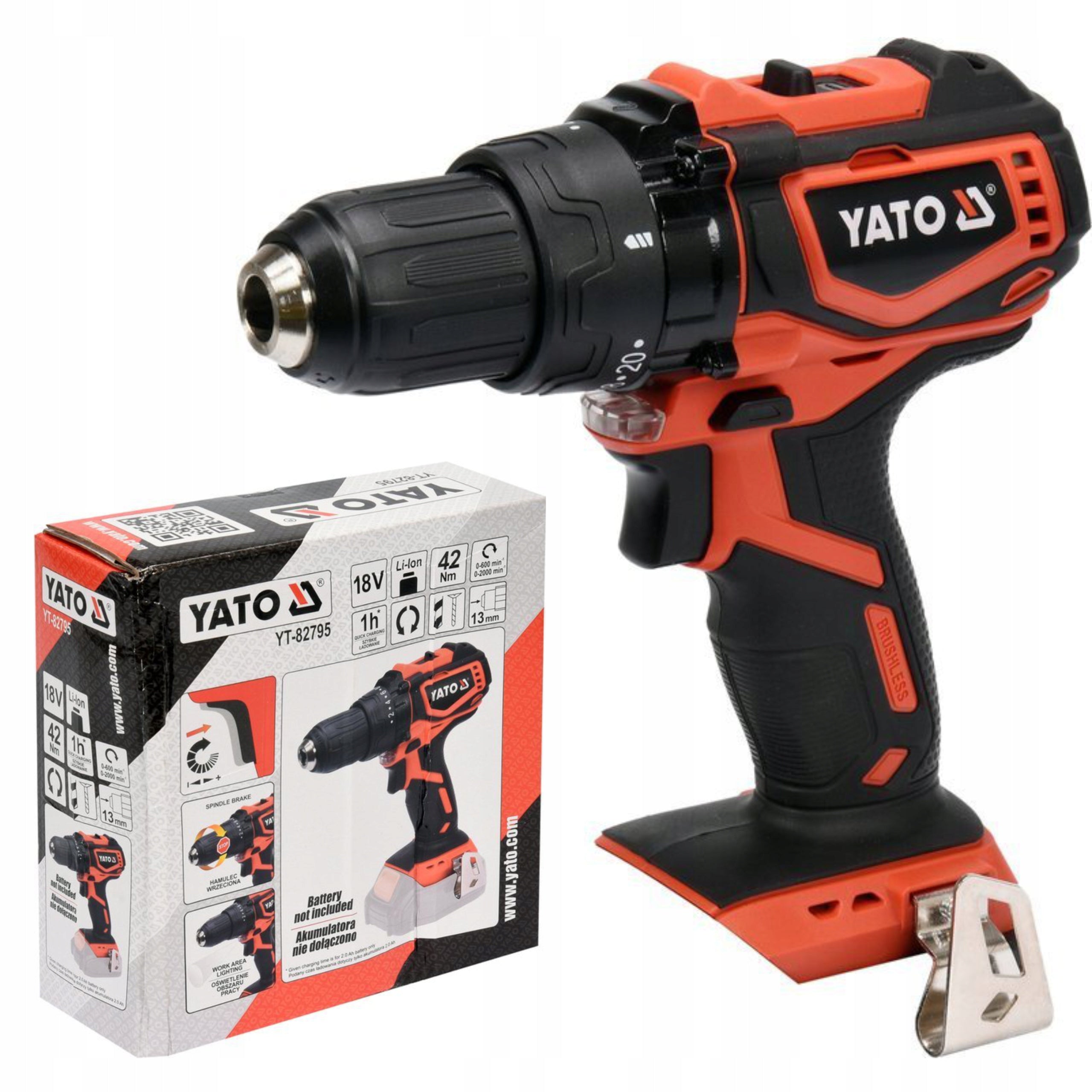 YATO CORDLESS SCREWDRIVER18V WITHOUT BATTERY SOLO YT-82795