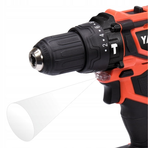 YATO DRILL BATTERY SCREWDRIVER 18V 42Nm LED YT-82781 2 SPEED LI-ION Motor type brushed motor