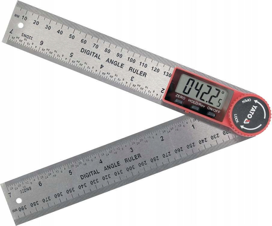 YATO ELECTRONIC PROTRACTOR DIGITAL LCD METAL 200mm 360 degree YT-71003 Brand no brand