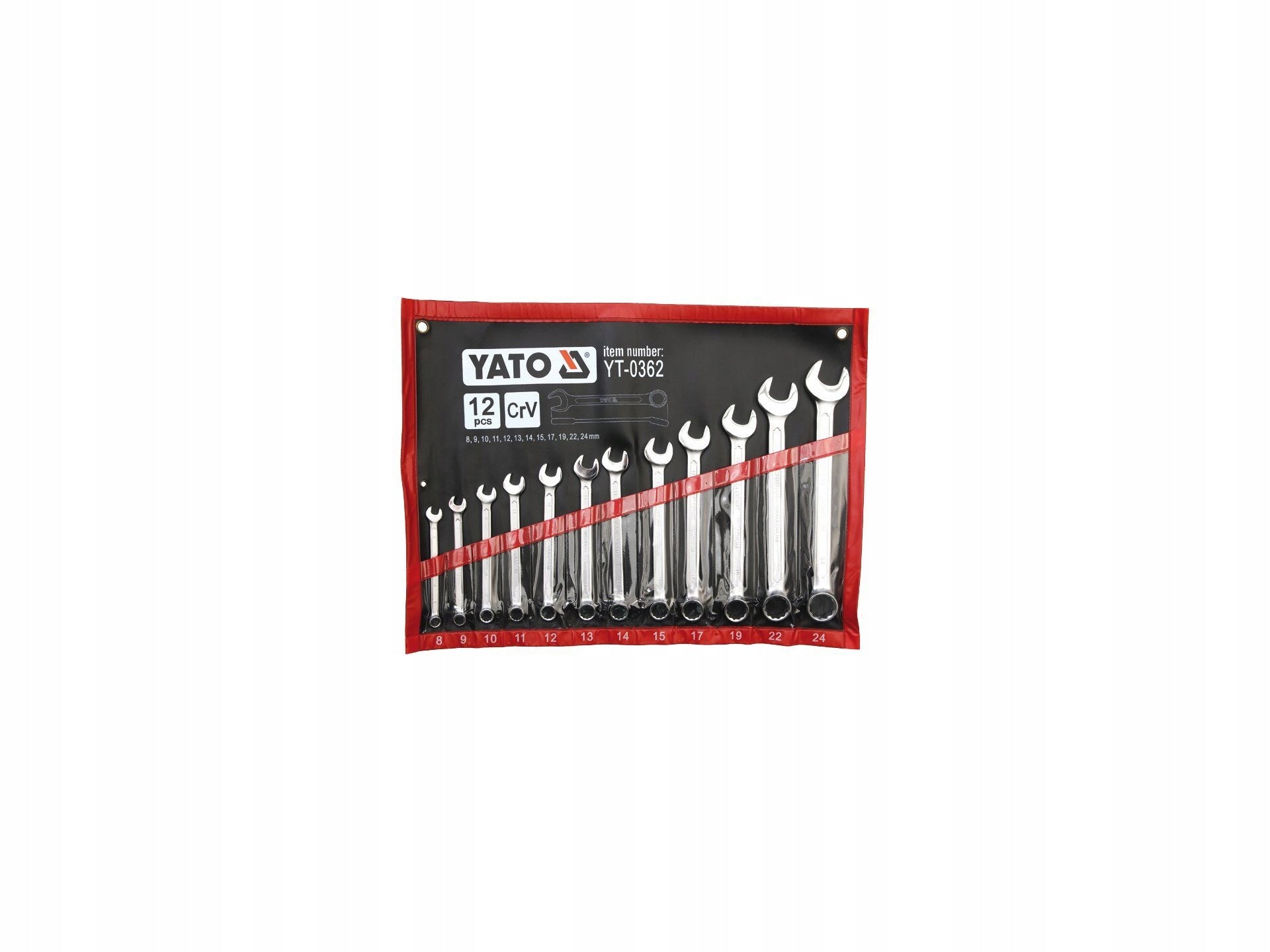 YATO FLAT-EYE WRENCHES 8-24 12PCS