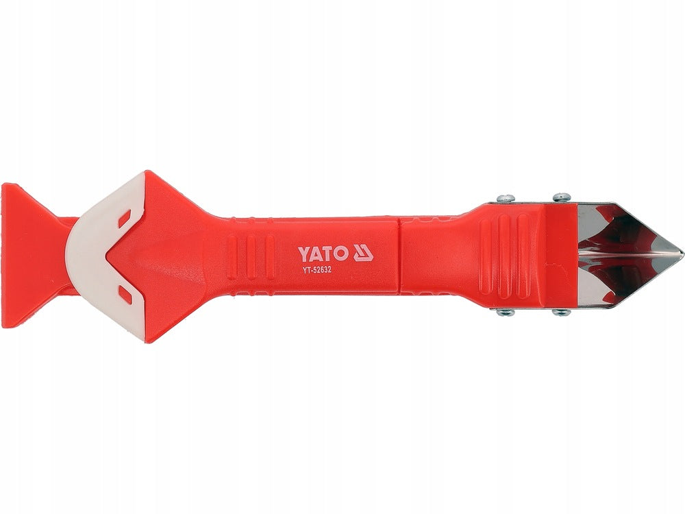 YATO GROUT AND SILICONE SCRAPER 3IN1 WITH TIP SET 6PCS. BLADE STEEL SK5 Manufacturer code YT-52632