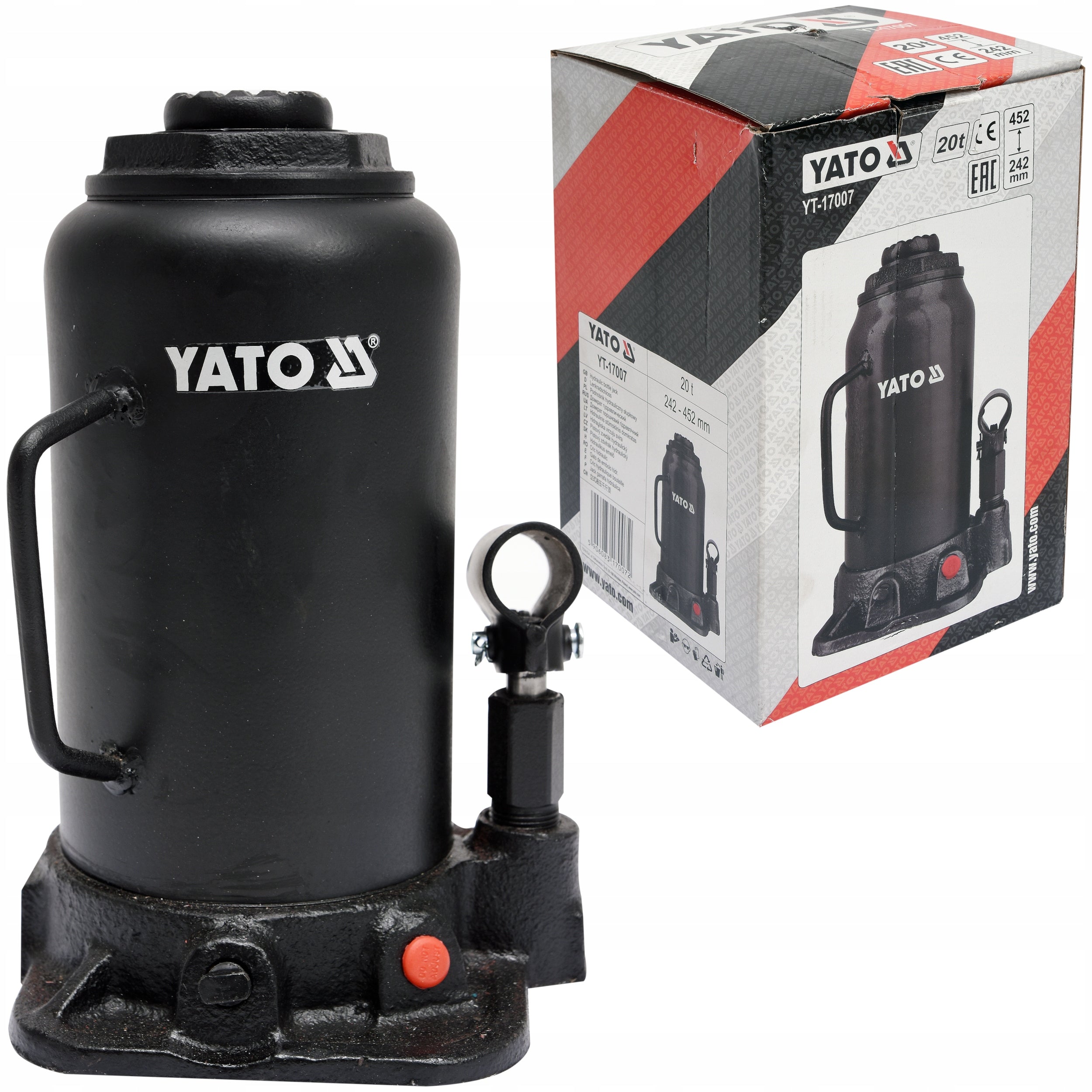 YATO HYDRAULIC BOLLARD LIFT 20T 24-45CM CAR