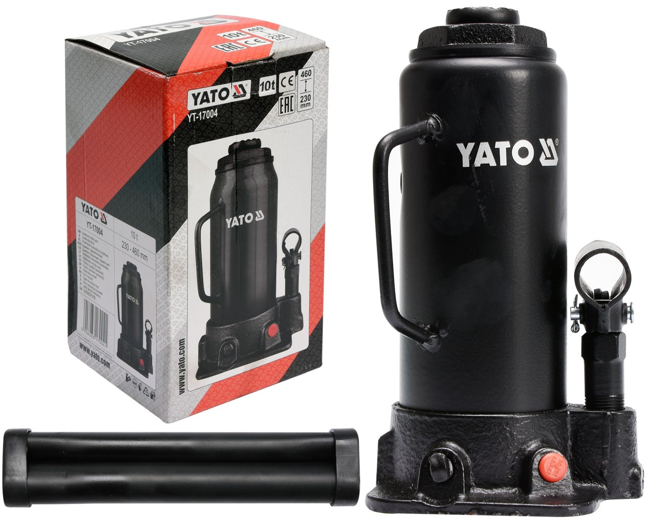 YATO HYDRAULIC BOLLARD LIFT BOTTLE JACK 10 TONS YT-17004 Brand Yato