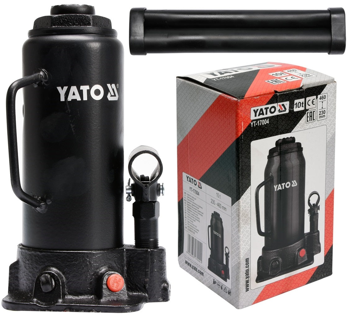YATO HYDRAULIC BOLLARD LIFT BOTTLE JACK 10 TONS YT-17004