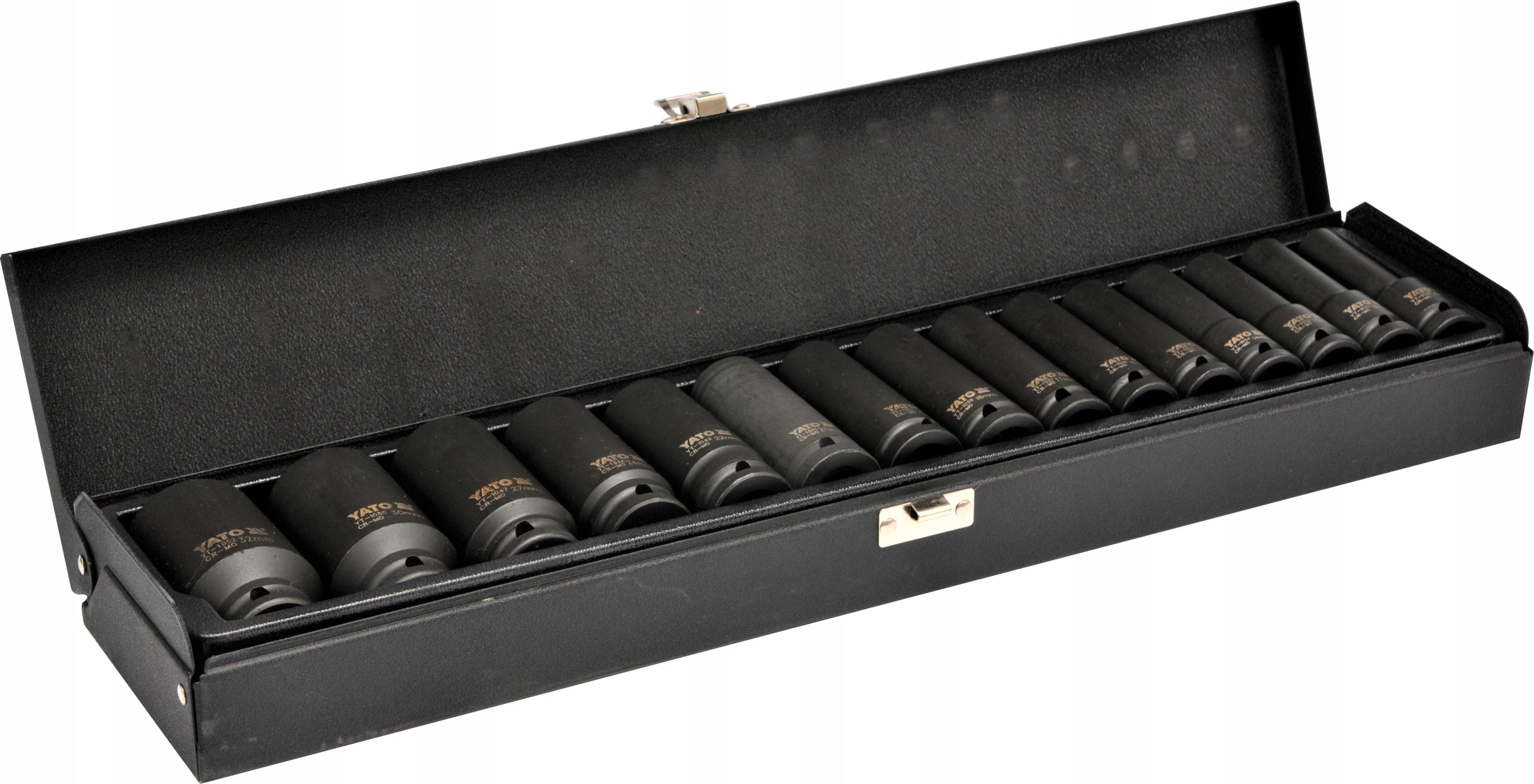 YATO IMPACT SOCKET SET 1/2'' 10-32MM 15el LONG SOCKET WRENCHES Manufacturer code YATO_YT-1055