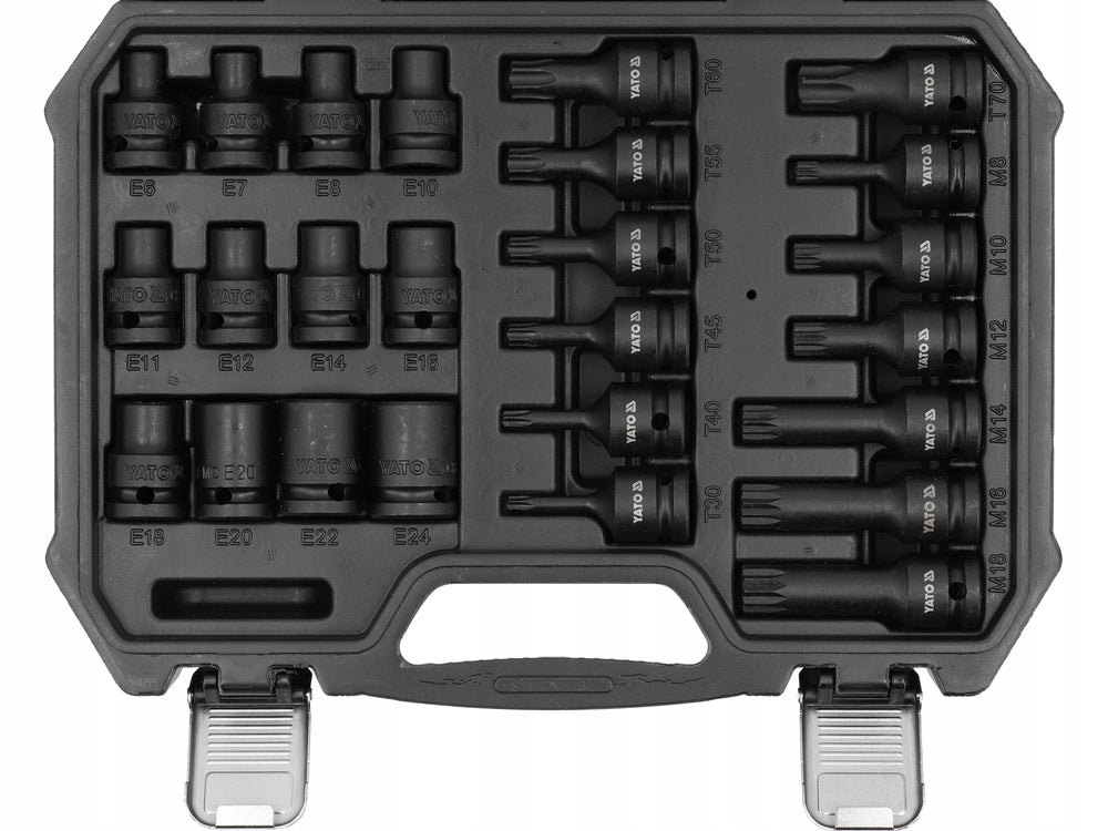 YATO IMPACT TOOL SET 1/2" 25 EL YT-10572 Brand Toya