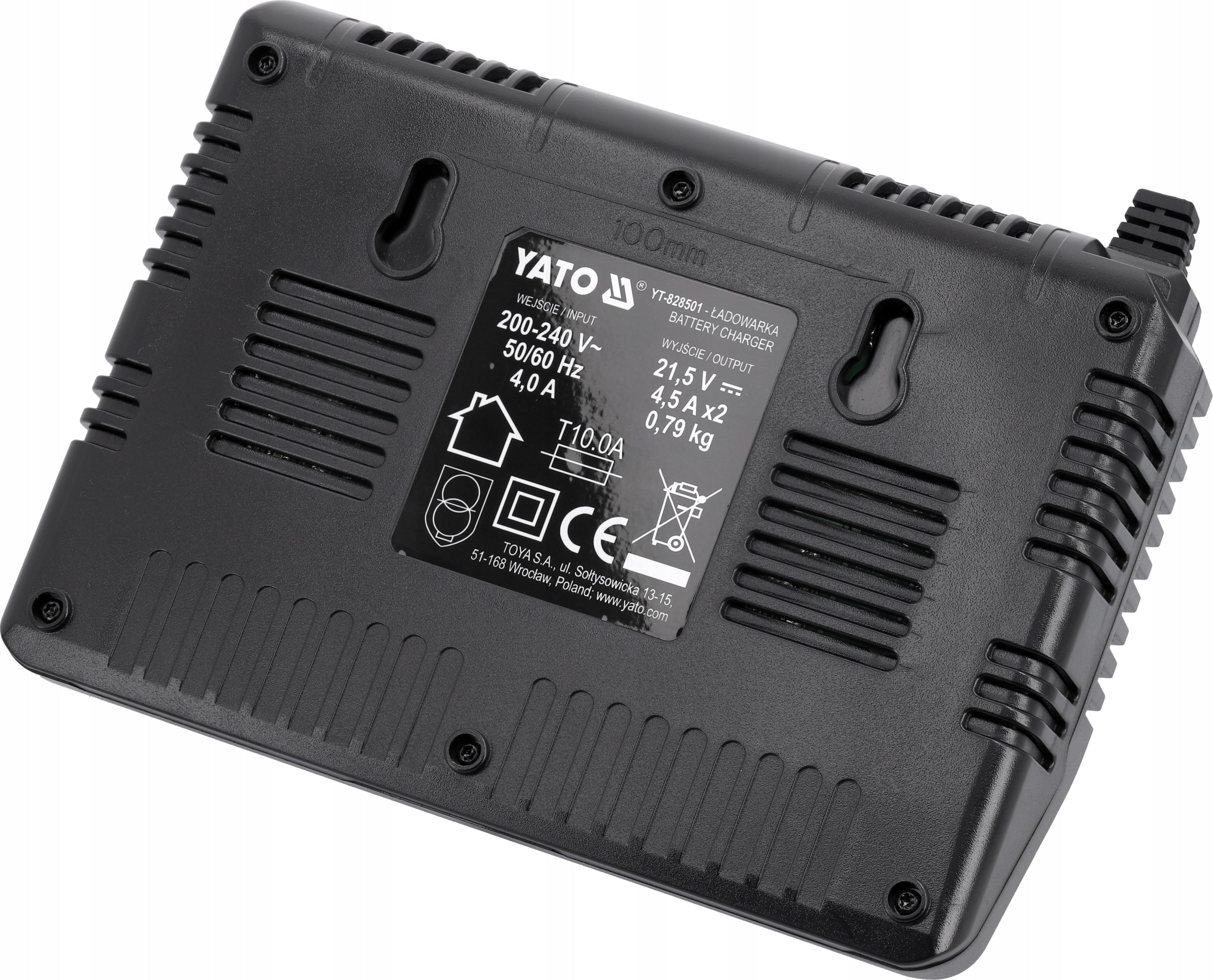 YATO INTELLIGENT DOUBLE CHARGER WITH COOLING SYSTEM FOR 18V SYSTEM EAN (GTIN) 5906083384226