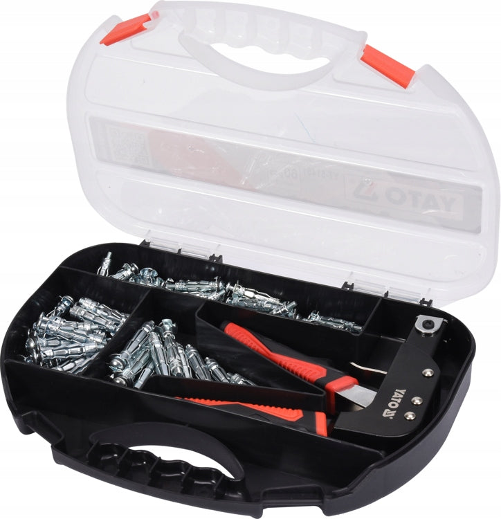 YATO MOLLY STUD CRIMPER WITH 60 STUDS Product weight with unit packaging 0.57 kg